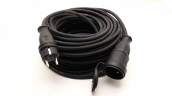 Prodlužovací kabel 20m 1-zásuvka černý IP44 230V H07RN-F 3x1,5mm TITANEX Nexans