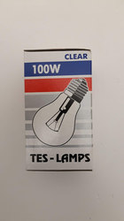 Žárovka E27 100W 240V A55 klasický tvar čirá TES-LAMPS 