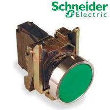 XB4BA31 Schneider electric zelená ovládač stiskací lícující s návratem 1Z neoznačený 
