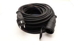 Prodlužovací kabel 50m venkovní černý pro elektrickou sekačku 1-zásuvka 230V TITANEX
