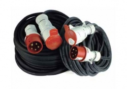 Prodlužovací kabel venkovní gumový 10m 380V - 400V 32A 5P IP44 H07RN-F 5x4mmTITANEX 