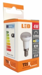 LED žárovka E14 reflektorová R39 4W teplá bílá Trixline