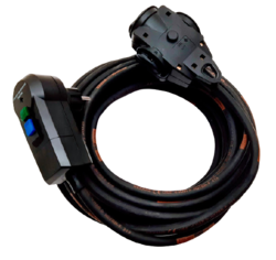 Prodlužovací kabel 10m s proudovým chráničem 3-zásuvka H07RN-F IP44 3x1,5mm TITANEX 