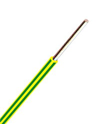 Vodič CY 16 mm2 zeleno žlutá H07V-U měděný drát plné jádro Draka kabely
