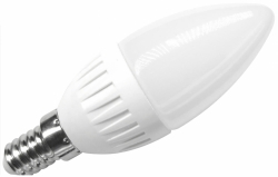 Žárovka LED E14 3W svíčková teplá bílá 195-0032 Apled
