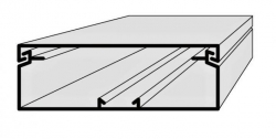 Lišta kabelová elektroinstalační vkládací 130x40mm 2m bílá EIP 1