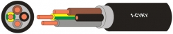 Kabel CYKY-J 4x10 měděný silový instalační Draka kabely