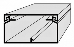 Lišta kabelová elektroinstalační vkládací 70x40mm 2m bílá EIP 700040 Polyprofil