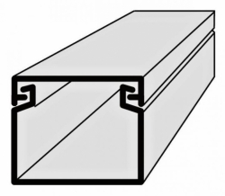 Lišta kabelová elektroinstalační vkládací 25x20mm 2m EIP bílá 25