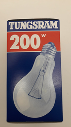 Žárovka 240V/E27 200W čirá Tungsram