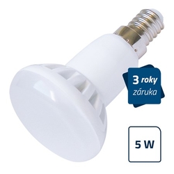 Žárovka LED 230V 5W E14 R50 bílá teplá Geti