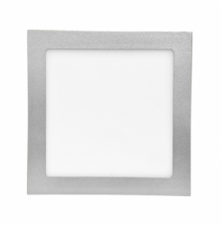 Led panel stropní do podhledu 18W čtvercový 225x225mm teplá bílá stříbrný rám Ecolite 