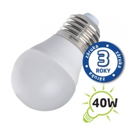 Žárovka LED 230V 5W E27 G45 mini globe teplá bílá 04110782 Tipa