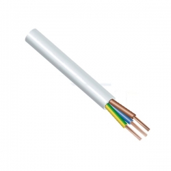 Kabel H05VV-F 3G2,5 ( CYSY 3Cx2,5 ) ohebný bílý flexibilní NKT kabely