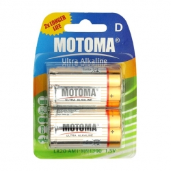 Baterie LR20 D Ultra Alkaline MOTOMA 