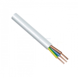 Kabel H05VV-F 3Gx1,5 ( CYSY 3Cx1,5 ) bílý ohebný flexibilní NKT kabely