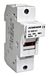 Pojistkový odpínač Schrack IS506141 50A 1-pólový pro válcové pojistky