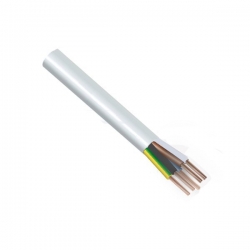 Kabel H05VV-F 5Gx2,5mm CYSY bílý ohebný flexibilní NKT kabely