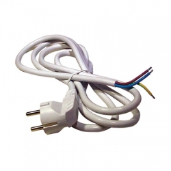 Flexo šňůra 5m 3x1,5 napájecí kabel PVC bílá H05VV-F Emos