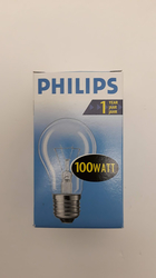 Žárovka E27 100W 240V klasický tvar čirá A55 Philips