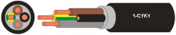 Kabel CYKY-J 5x4 měděný silový instalační NKT