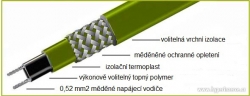 Topný kabel samoregulační TOP23B-T 23W 1m InterTOP