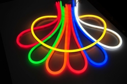 LED neon flexi světelná hadice venkovní 230V 7W 92LED/1m žlutá IP67 Tipa