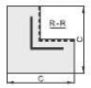 Kryt kabelové lišty 40x20mm Polyprofil UI 40020 roh vnitřní