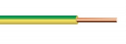Vodič CY 0,75 H05V-U žluto-zelená měděný drát plný Draka kabely