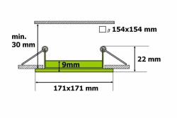 Svítidlo LED panel 12W-DW denní bílá T-LED