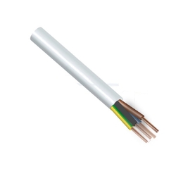 Kabel H05VV-F 4Gx0,75mm CYSY bílý ohebný Draka kabely