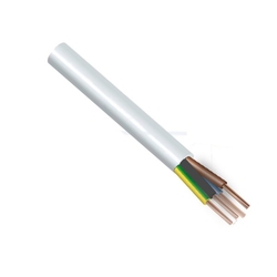 Kabel H05VV-F 4x0,75 ( CYSY 4Bx0,75 ) bílý ohebný NKT 