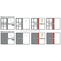 Hmoždinka universální s vrutem 6x30mm 1ks TXPA-S Eleman