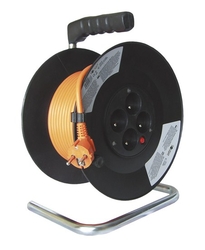 Prodlužovací kabel na bubnu 20m 4 zásuvka 3x1,5mm PB09 Solight