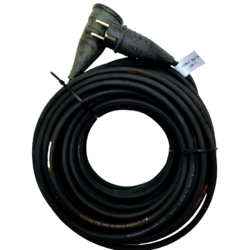 Prodlužovací kabel venkovní černý gumový 10m 1 zásuvka 230V H07RN-F 3x1,5 10/1Z TITANEX