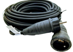 Prodlužovací kabel venkovní gumový 20m 1 zásuvka 230V H07RN-F 3x1,5 20/1T TITANEX