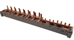 Lišta propojovací pro chrániče s jističem kombinovaná 12 modulů 08-4P4V16H16 Bonega