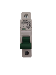 Jistič 6A jednopólový Bonega B 6kA 02-1006B-PEP-6J