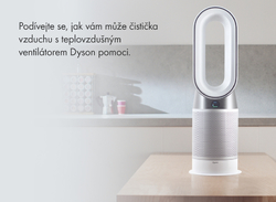 Čistička vzduchu s ventilátorem a topením Dyson Pure Hot Cool HP04