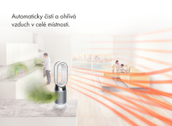 Čistička vzduchu s ventilátorem a topením Dyson Pure Hot Cool HP04