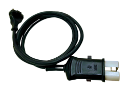 Napájecí kabel k Remosce 2m s vypínačem flexo šňůra černá 250V 5882 