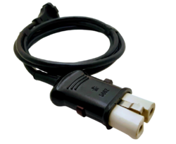 Napájecí kabel k Remosce 2m s vypínačem flexo šňůra černá 250V 5882 Toraka elektro materiály 