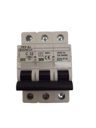 Jistič 32A třífázový elektrický Bonega C 10kA 03-3032C-PEP-10J