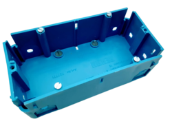 Krabice elektro parapetní REHAU přístrojová dvojitá 140x70x45mm signo 727771 