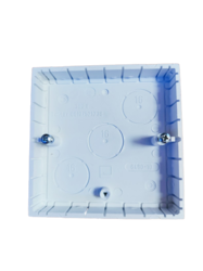 Krabice lištová hranatá nízká panelová bez víčka 6480-10 82x82x15 mm Polyprofil