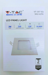 Led panel stropní do podhledu 3W čtvercový 84x84mm denní bílá 4000K V-TAC 