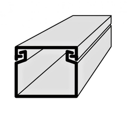 Lišta kabelová elektroinstalační vkládací 18x14mm 2m bílá samolepící EIP 18014S Polyprofil