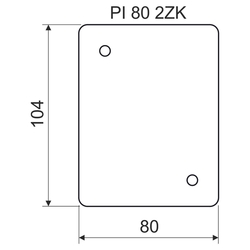 Nehořlavá podložka pod elektrické zásuvky a vypínače 80x105x5mm PI802ZK CEMVIN