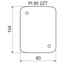 Nehořlavá podložka pod elektrické zásuvky a vypínače  80x105x5mm PI802ZT CEMVIN