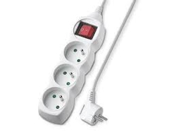 Prodlužovací kabel 3 zásuvky 5m  GEC35S Geti s vypínačem bílý
